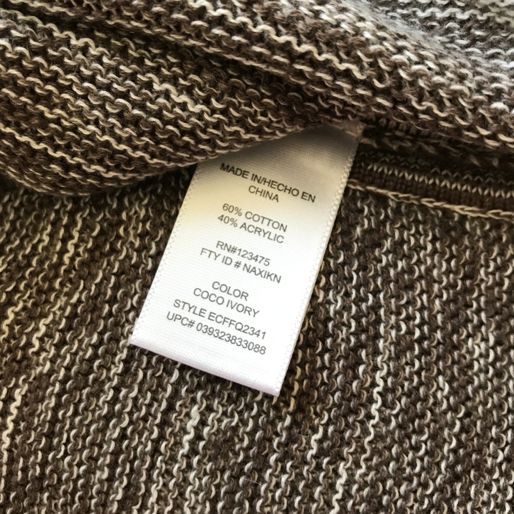 Ellen Tracy Oversized Sweater - Coco Ivory - Picture 7 of 7